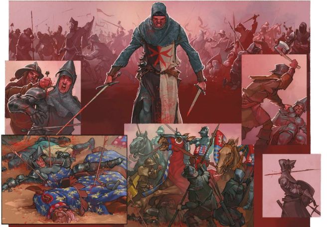 Le chevalier à la licorne - Piatzsek - Escalada - Combat