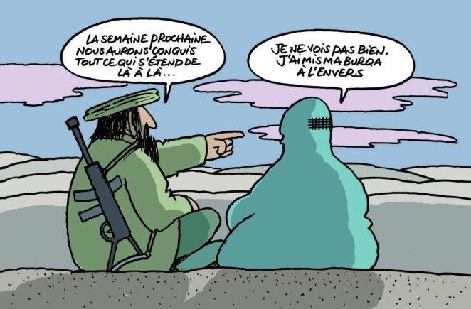 Philippe Geluck - le chat fait des petits - Burqa