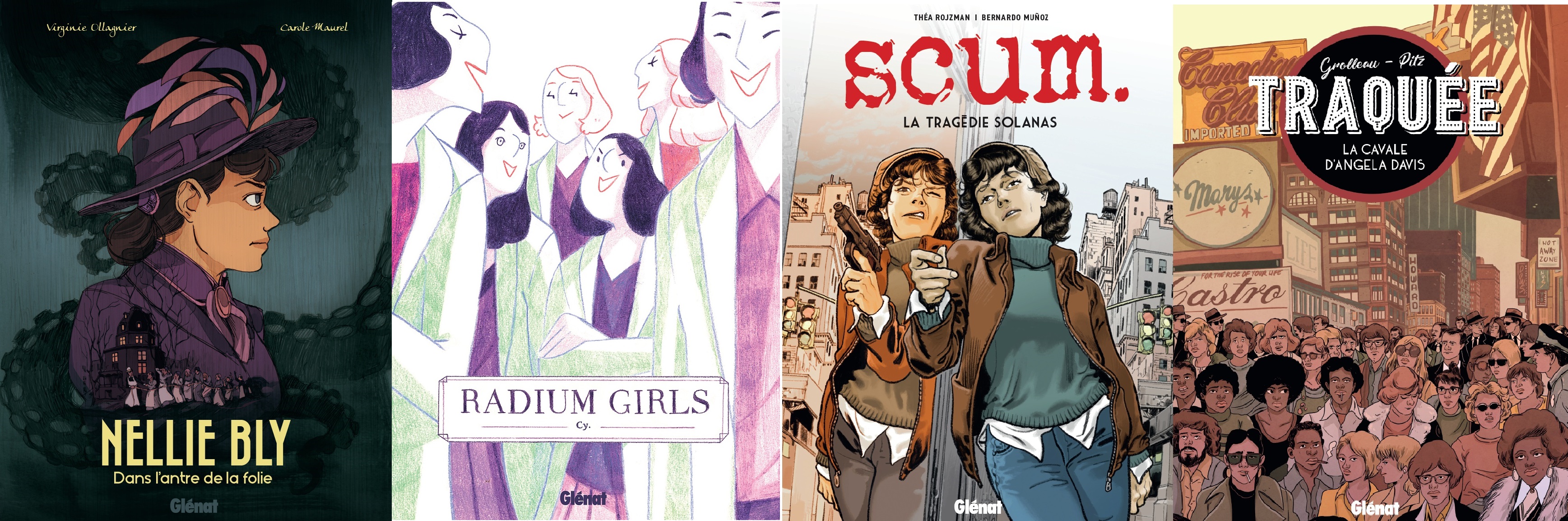 Le club très select et inspirant des Karma women : Angela Davis, Nellie  Bly, Valérie Solanas (Scum.) et les Radium Girls - Branchés Culture
