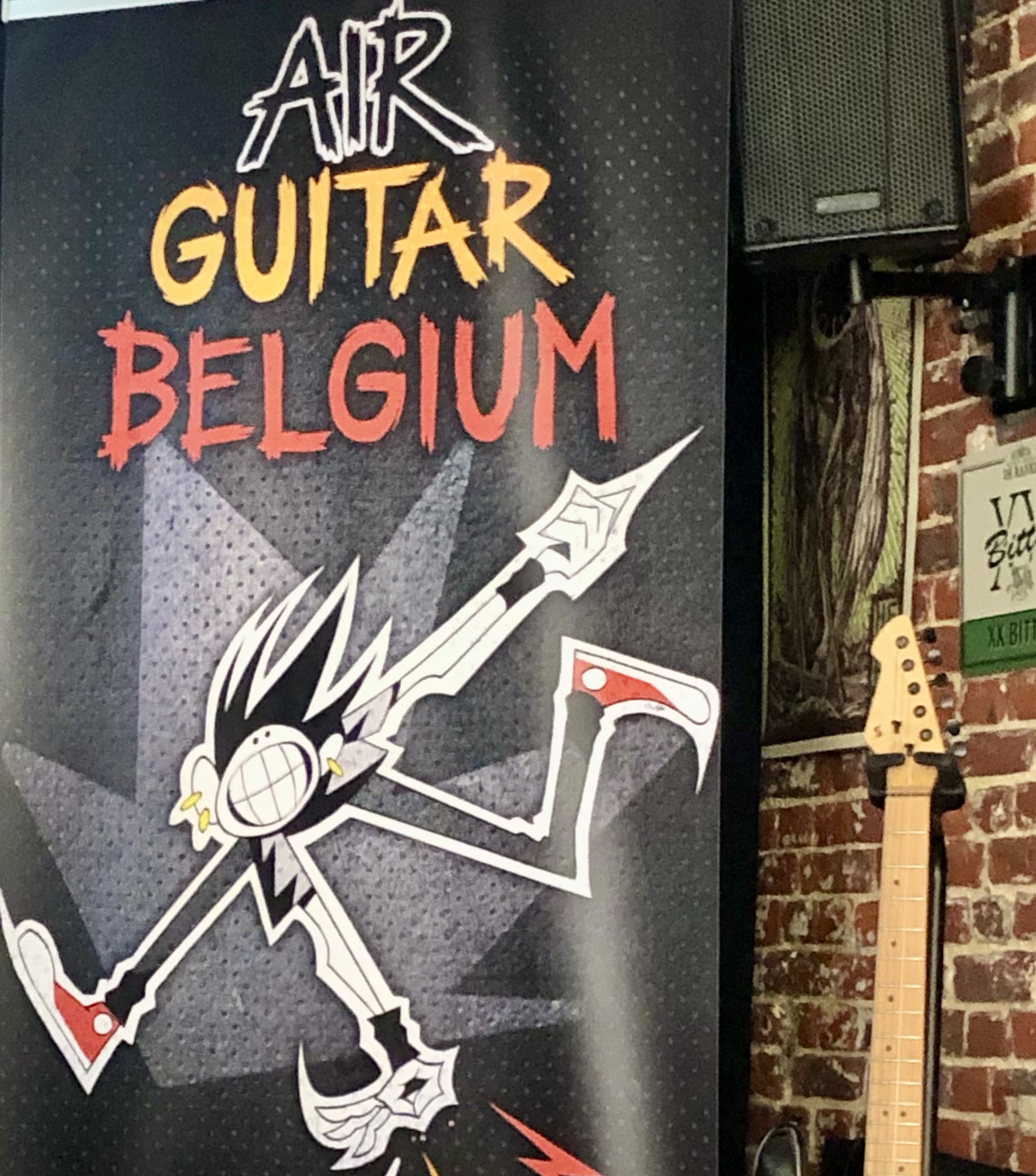 Le Championnat de Belgique 2023 de « air guitar » aura lieu au Bar de